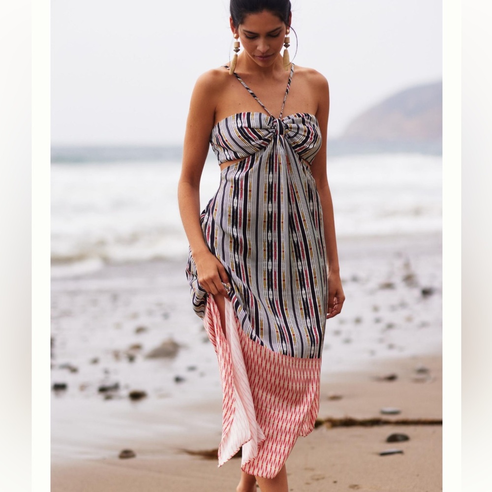 Anthropologie Bare Cutout Maxi Dress